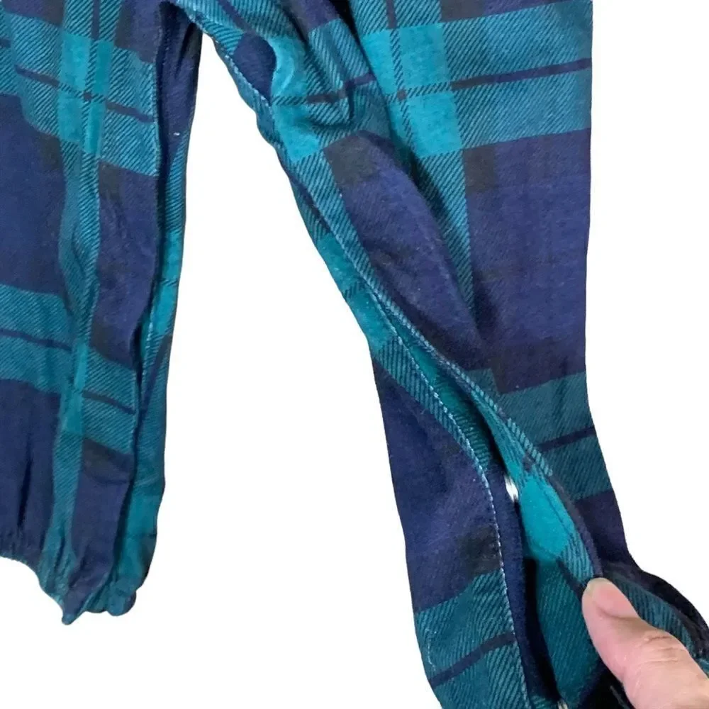 ‎Old Navy toddler girl green/blue plaid jumpsuit
